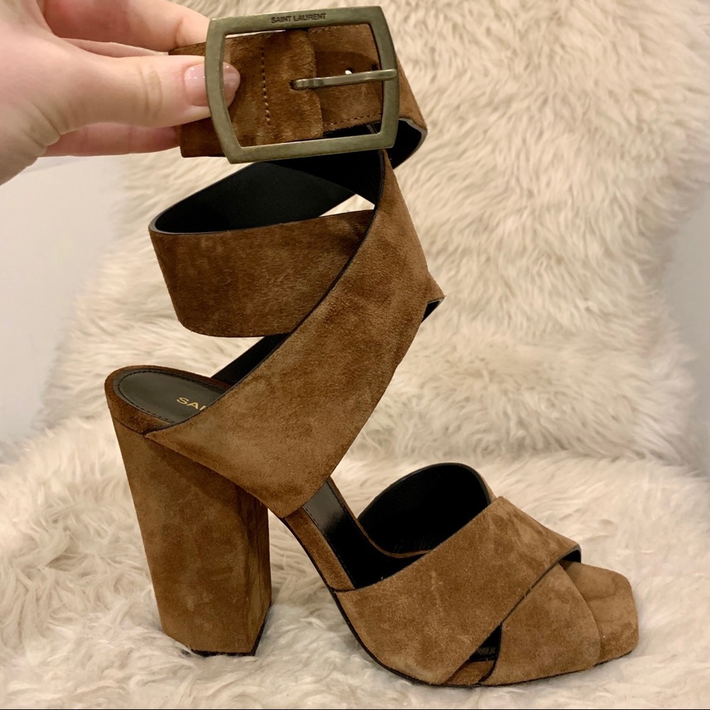 Saint Laurent Suede Sandals